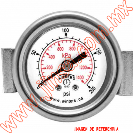 Peu Uc Manometro De Precion Caratula De Coneccion Posterior Npt