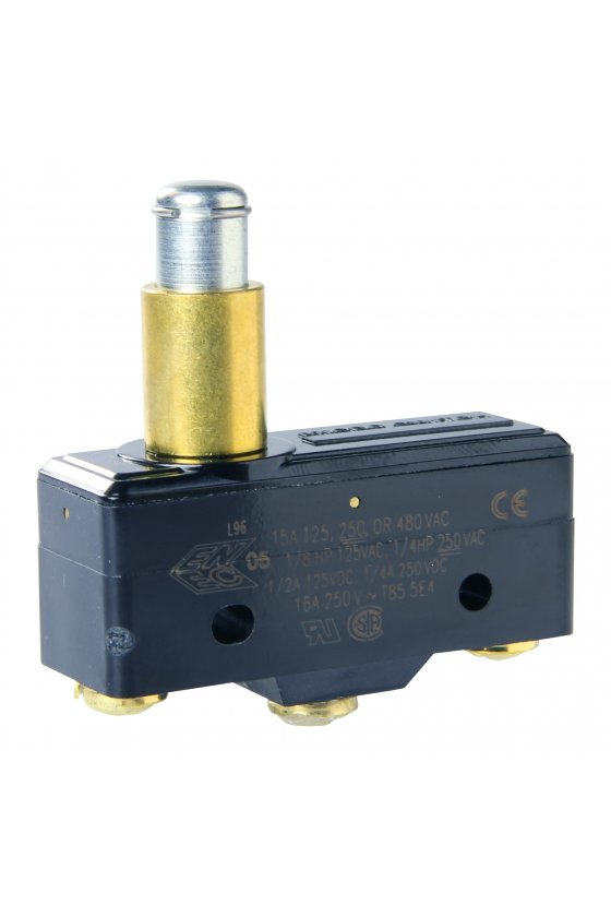 Micro interruptor, solo polo, actuador de botón, 15A @ 125/250 VCA  Reemplazo para ZF Electronics Cherry 0E13-00E0