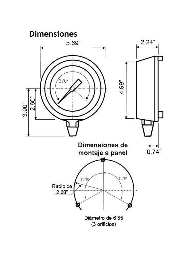 Mecanismo de diámetro 28 Blanco
