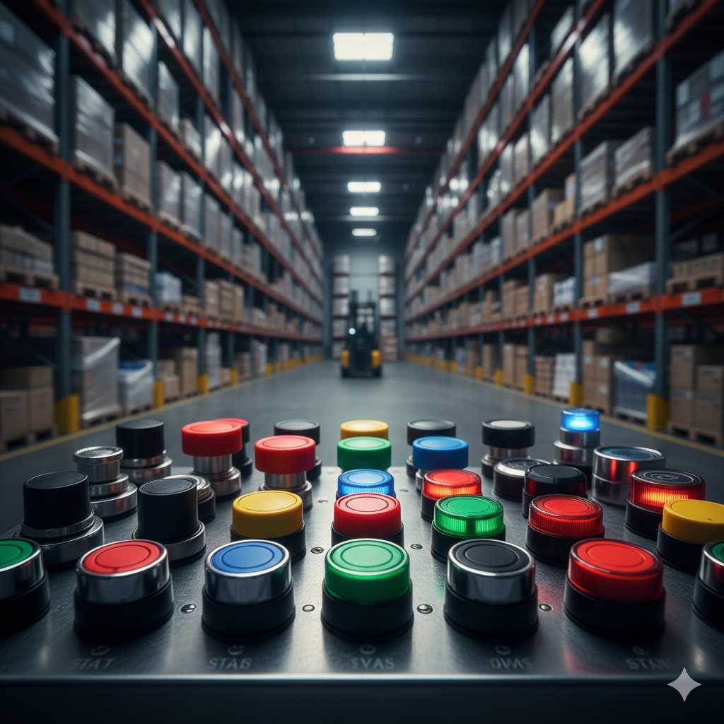Pulsadores, Selectores y Botones Industriales de Control | JINSA México