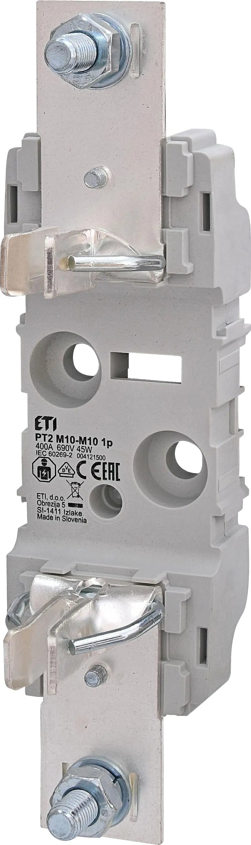 C0086 PT 2 M10-M10 1P - 004121500 BASE PORTAFUSIBLE 1 POLO NH2