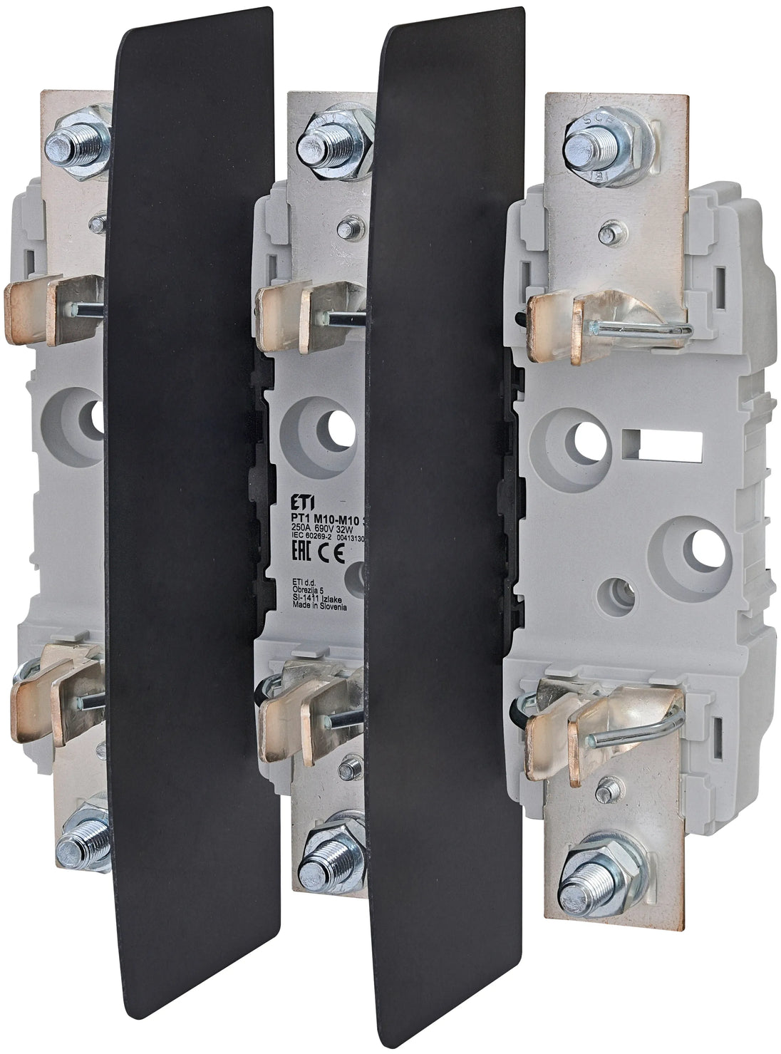 C0088 PT 1 M10-M10 3P - 004131300 BASE PORTAFUSIBLE 3 POLOS NH1