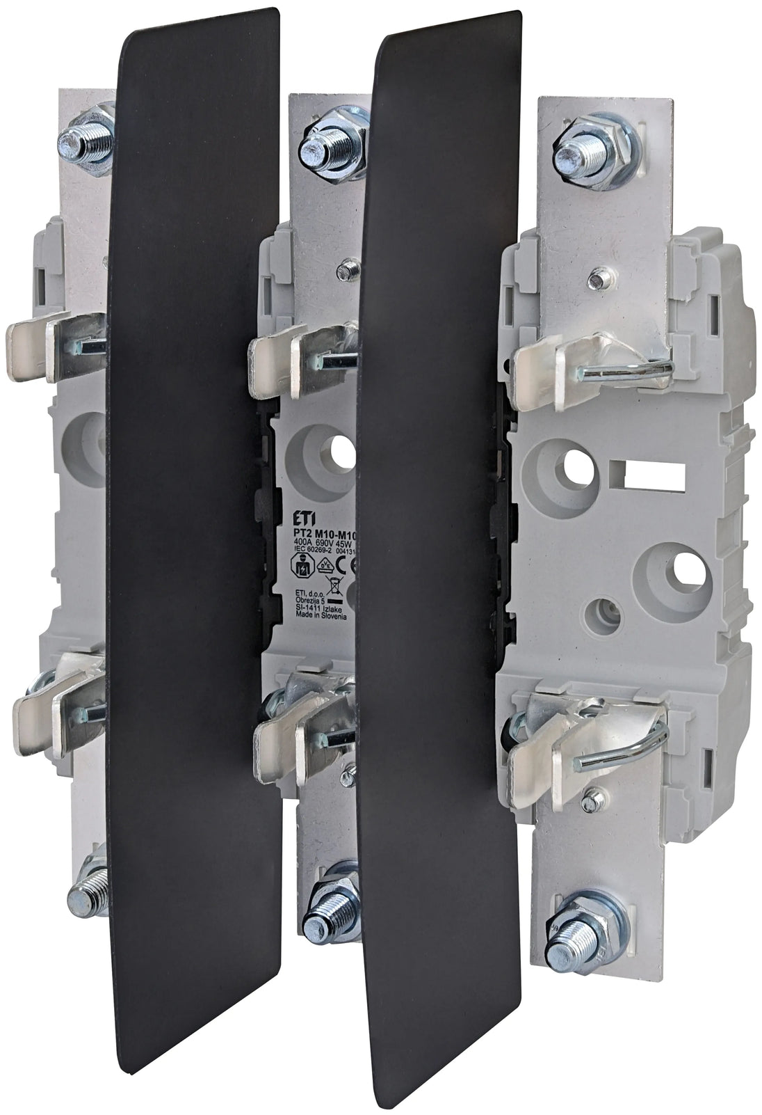 C0089 PT 2 M10-M10 3P - 004131400 BASE PORTAFUSIBLE 3 POLOS NH2