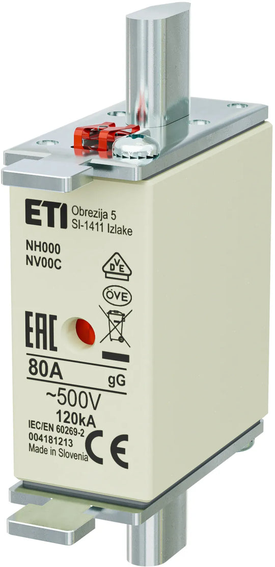 C0019 NH000 - 004181213 FUSIBLE TIPO CUCHILLA 80A 500V gG