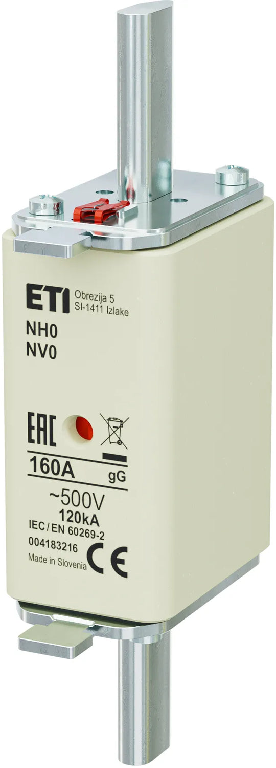 C0025 NH0 - 004183216 FUSIBLE TIPO CUCHILLA 160A 500V gG