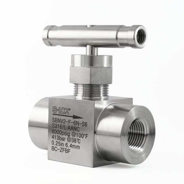 SBNV2-F-6N-S6 Válvula de Aguja 3/8" Hembra Roscada