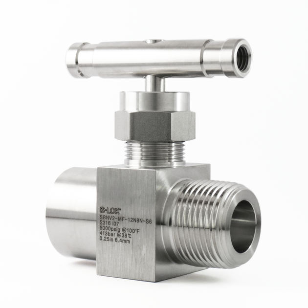 SBNV2-MF-12N8N-S6 Válvula de Aguja 3/4" Macho x 1/2" Hembra Roscada NPT
