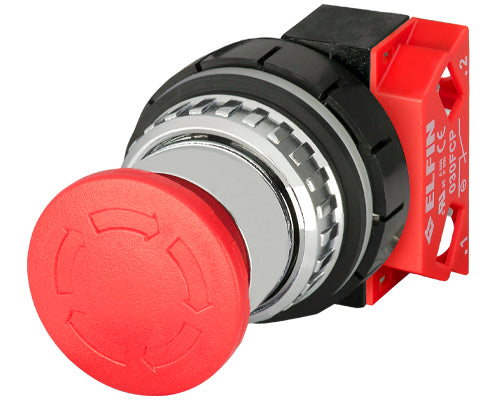 E3013 030PFARFC - BOTON HONGO GIRAR PARA LIBERAR Ø30mm