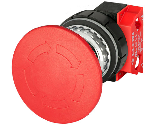 E3014 030PFFARFC - BOTON HONGO GIRAR PARA LIBERAR Ø60mm