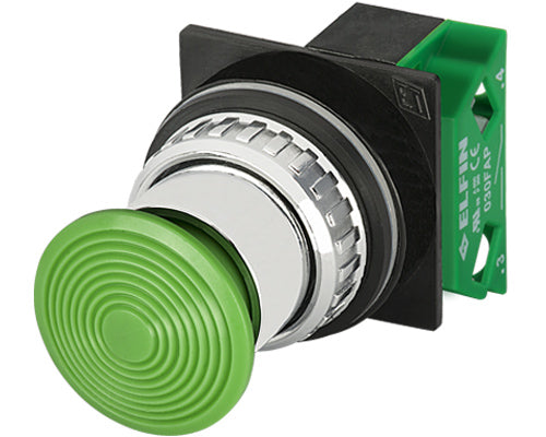 E3079 030PFVFA - BOTON HONGO VERDE Ø35mm