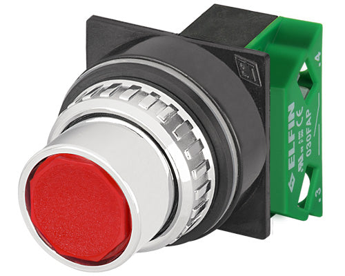 E3073 030PIRFA - BOTON PULSADOR ROJO Ø30mm