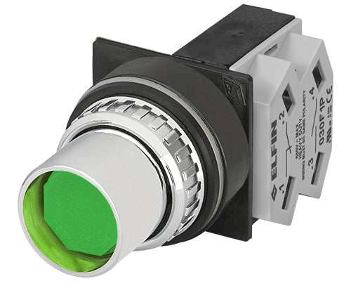 E3179 030PPVF1 - BOTON PULSADOR VERDE Ø30mm