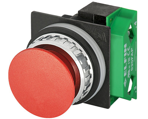 E3006 030RFRFA - BOTON HONGO ROJO Ø35mm