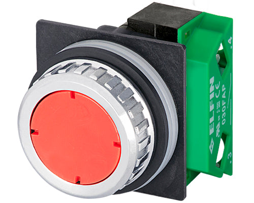 E3001 030RIRFA - BOTON PULSADOR ROJO Ø30mm