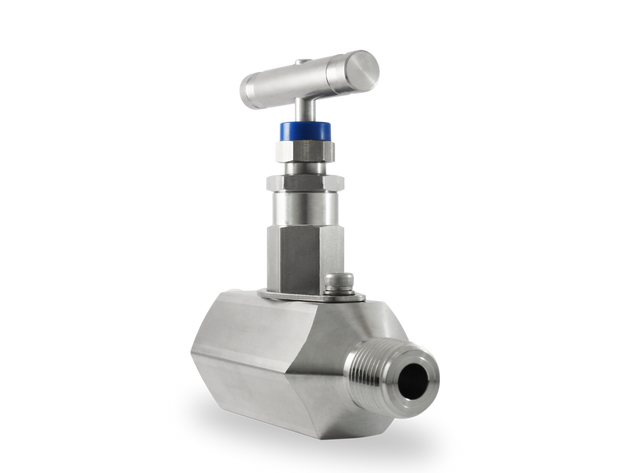 SHNV2-MF-8N-S6 Válvula de Aguja 1/2" Macho-Hembra NPT Roscada, (10,000 PSI)