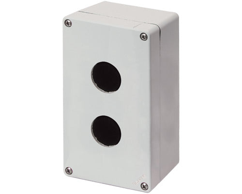 E3049 040C0915-7ES2 - CAJA GRIS 2 HOYOS Ø30mm