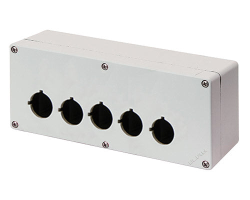 E3057 040C0920-7EP5L - CAJA GRIS 5 HOYOS Ø22mm