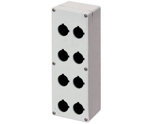 E3061 040C0926-7EP8 - CAJA GRIS 8 HOYOS Ø22mm