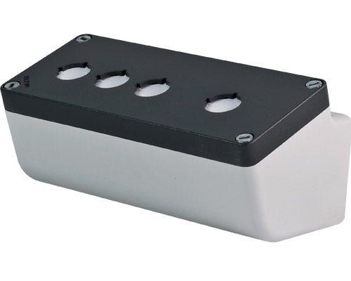 E3047 040L0820-8EP4LC - CAJA GRIS 4 HOYOS ANGULAR