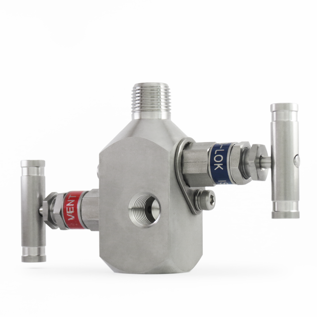 SM2VPS-MF-6N-S6 Manifold 2 vias de 3/8" Macho-Hembra roscada NPT