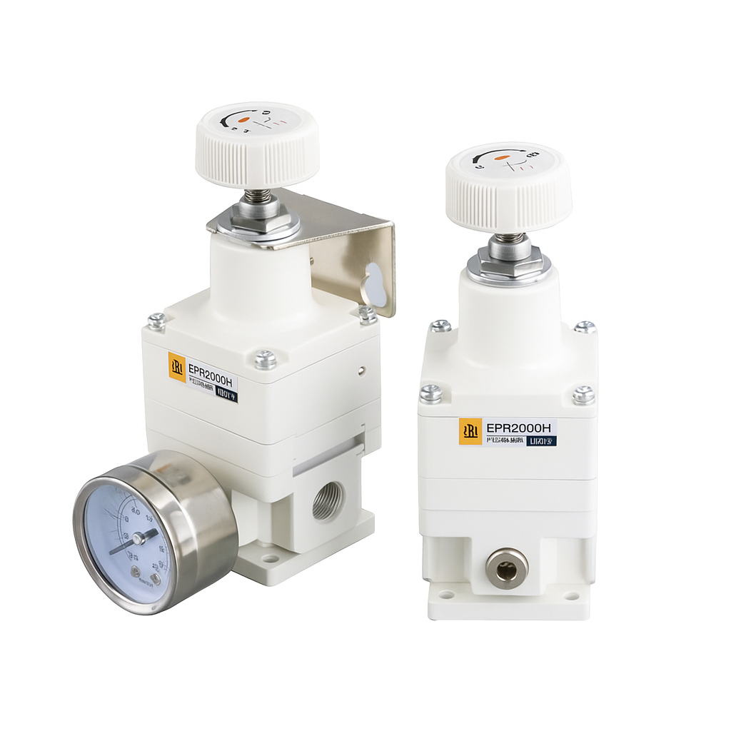 EPR3000-02H4 regulador de alta precision, 1/4 in, 0.01-0.8mpa, incluye soporte