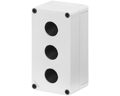 E3064 080CS0918-8S3 - CAJA DE PLASTICO 3HOYOø 30mm