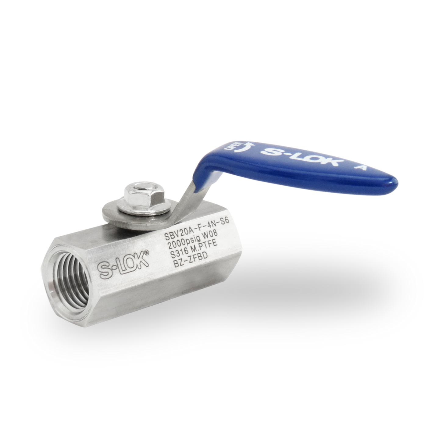 SBV20A-F-4N-S6 Valvula Bola A. Inox S316 1/4 NPT Roscada Hembra (2000 psi)