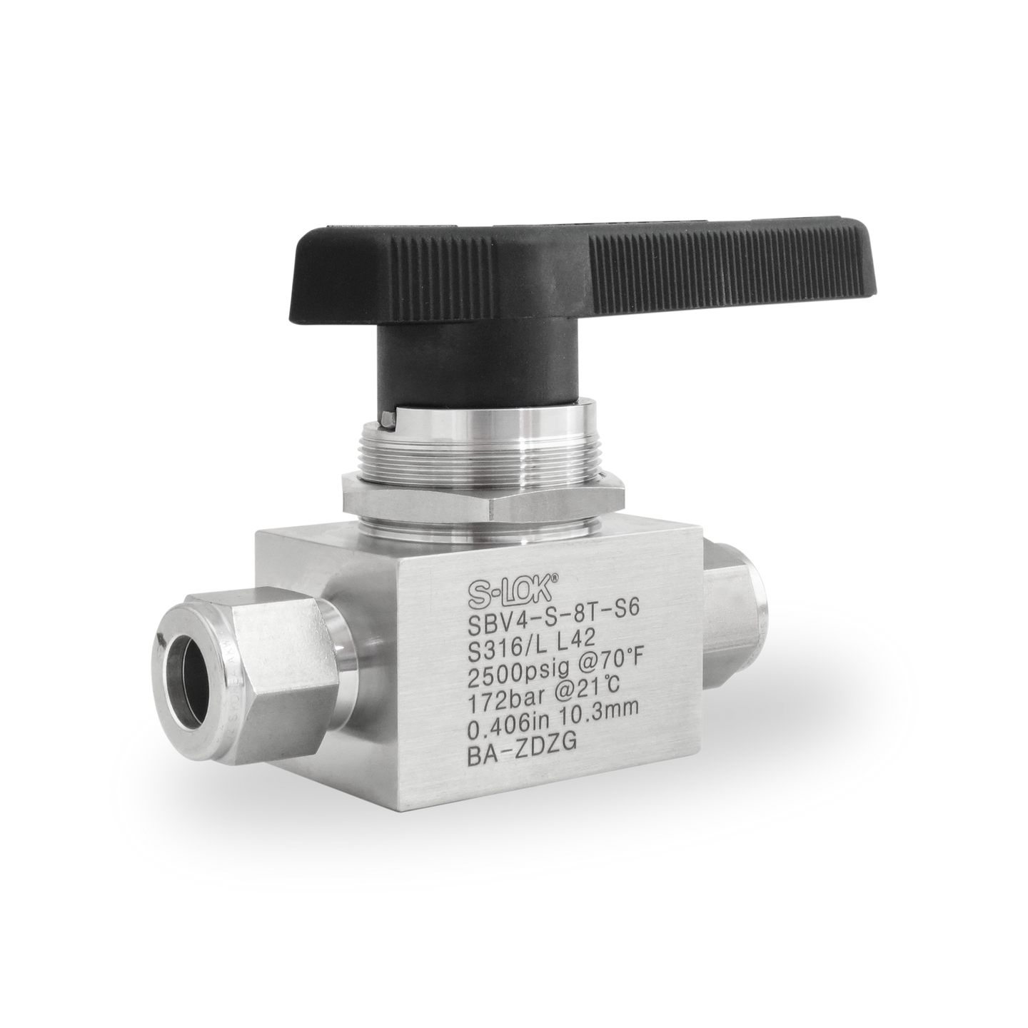 SBV4-S-8T-S6 Valvula Bola A. Inox S316 1/2 OD ( 3000 psi)