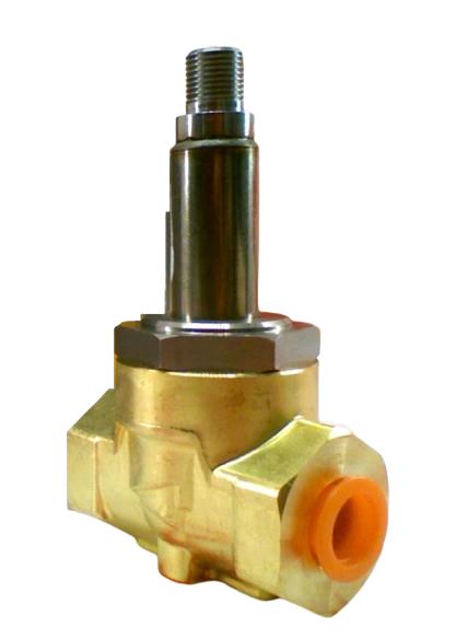 7122KBN2LF00 Válvula a presión de latón de acción directa Parker Skinner de 2 vías, normalmente abierto, 1/4" NPT