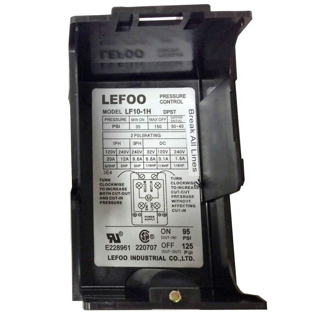Presostato LEFOO LF17 140-1, 140-175 PSI, 1/4 NPT