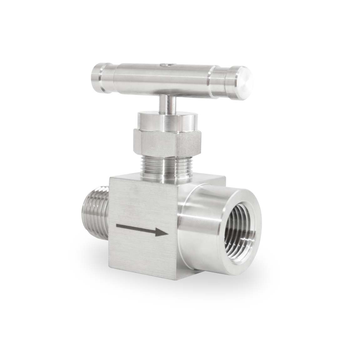 SBNV2-MF-8N-S6 Valvula de Aguja A Inox S316 1/2" Macho-Hembra  Roscada NPT