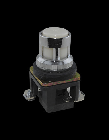 ALF1LB-400 Botón Pulsador Metálico 30mm