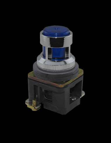 ALF6LB-024 Botón Pulsador Metálico 30mm