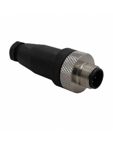 CSM12-5-M Conector Recto M12, 5 Pines