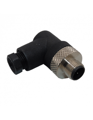CAM12-5-M Conector Codo M12, 5 Pines