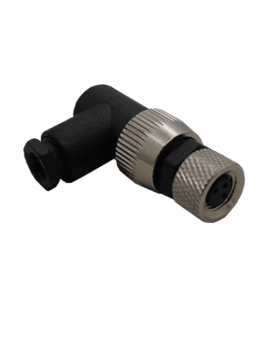 CAM8-3-F-T Conector Codo M8, 3 Pines