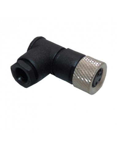 CAM8-4-F-T Conector Codo M8, 4 Pines