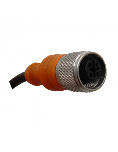 KFDC53P Cable con Conector Recto M12, 4 Pines, PVC