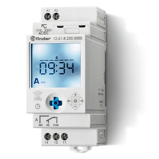 23379 126182300000 - 12.61.8.230.0000 Int. Horario digital. Sem 110...230V AC/DC 1CC