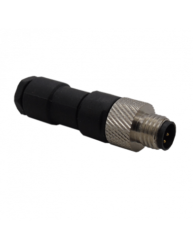 CSM8-4-M-T Conector Recto M8, 4 Pines