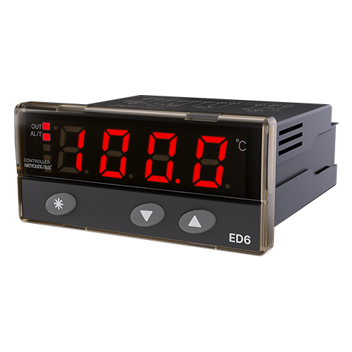 ED6-FKMAP4 - CONTROL DE TEMPERATURA 77X35MM ON/OFF ENT. TERMOPAR TIPO K SAL. RELÉ 100-240 VCA