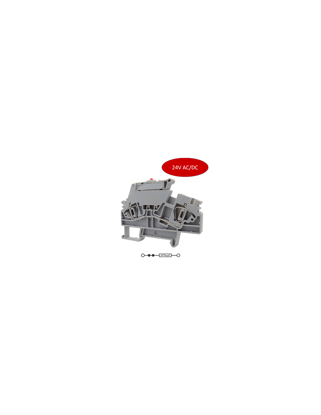 ASF4(L)/24 Clema 6.3A, 1000V, 24V AC/DC
