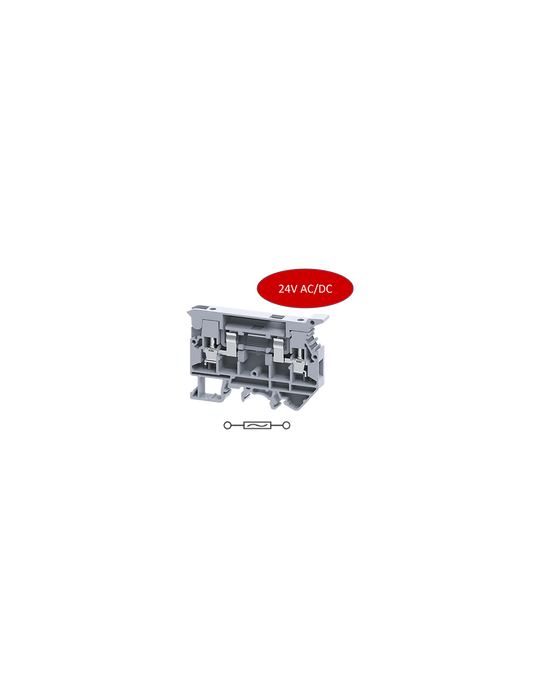 CAFL4U(L)/24 Clema 6.3A, 1000V, 24V AC/DC