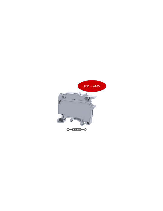 CF4UL110-240V Clema 6.3A, 800V, 240V