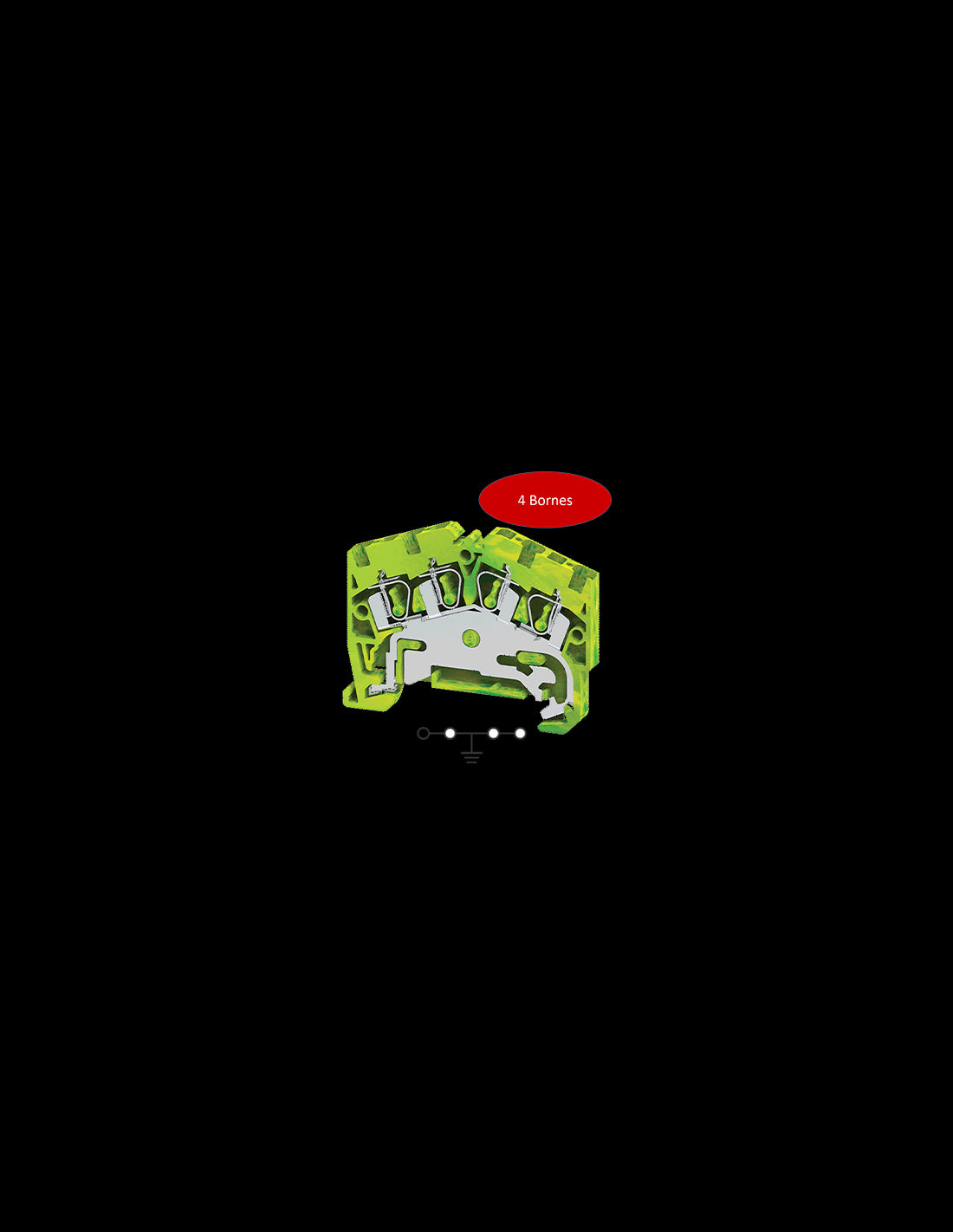 AGT2.5/4 Clema 24A, 800V, 4 Bornes