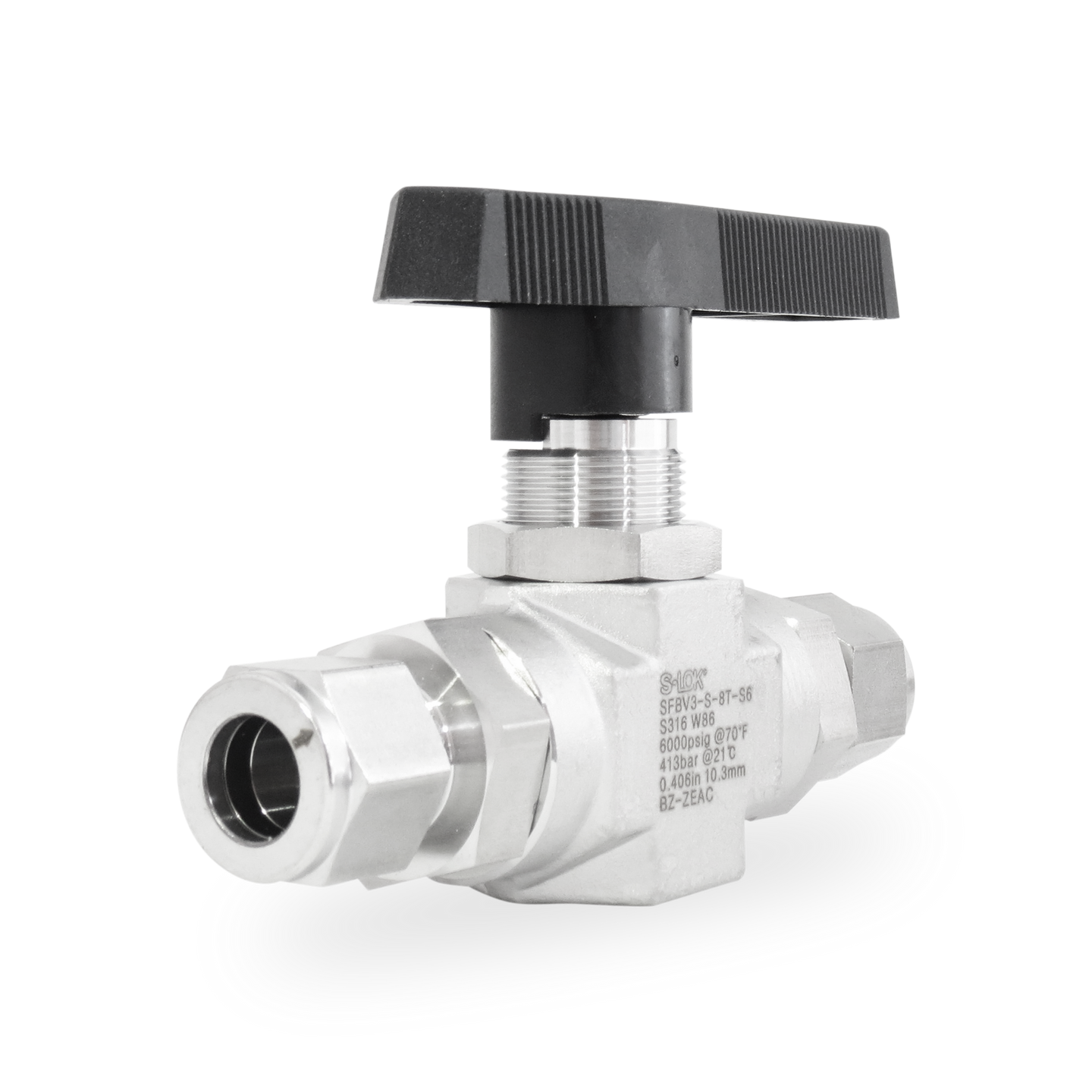 SFBV3-S-8T-S6 Válvula Bola A. Inox S316 1/2 OD (6000 psi)