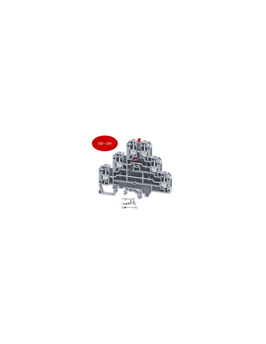 CTL2.5U(L)/24 Clema 24A, 500V,  LED - 24 V