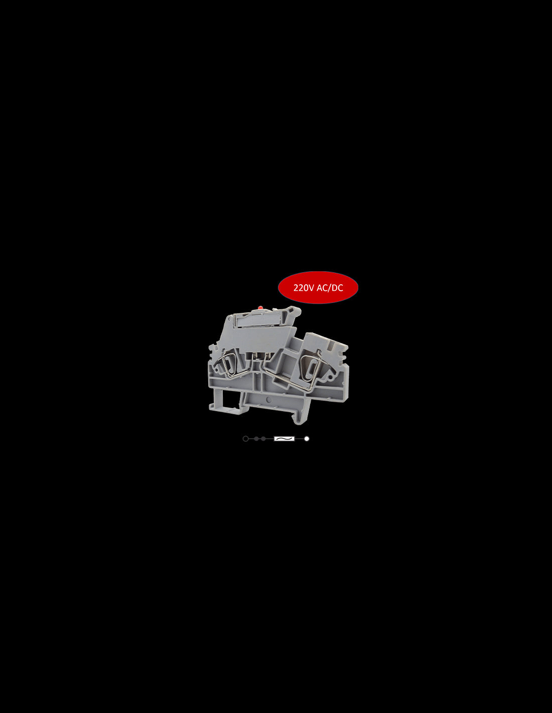 ASF4(L)/220 Clema 6.3A, 1000V, 220V AC/DC