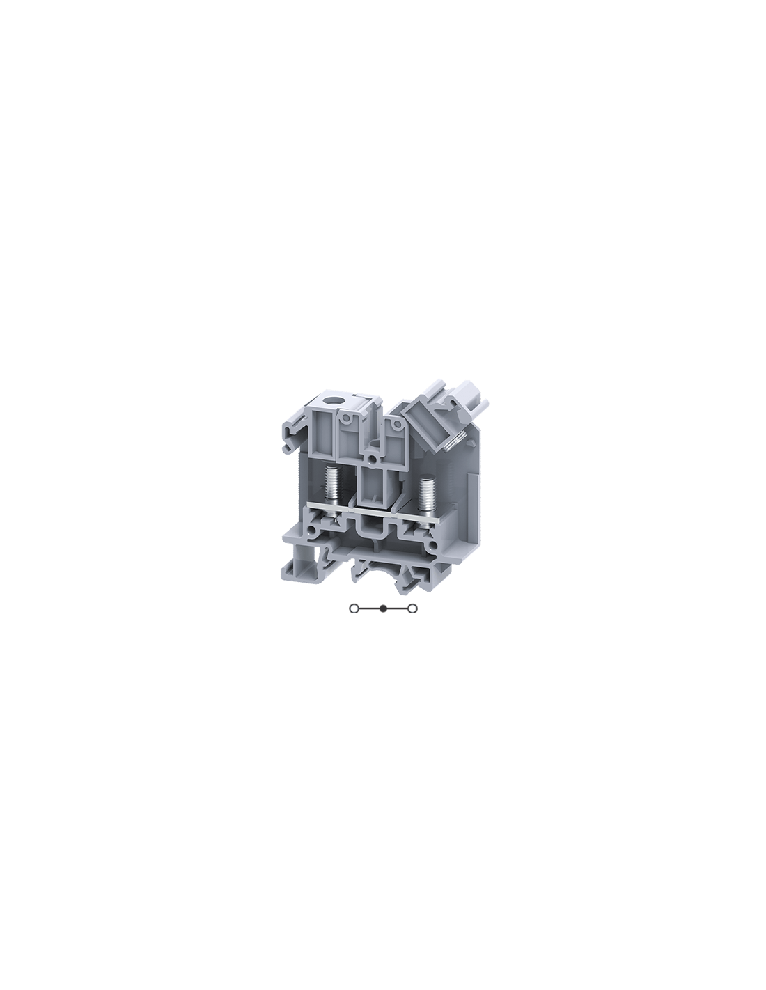 STH6 Clema 125A, 1000V, 2 Tornillos para anillos M6