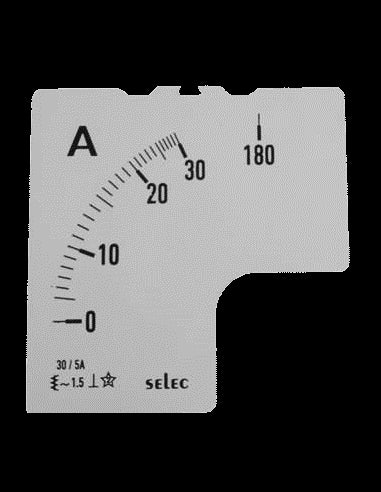 SCL-AM-I-2-30/5A-6S Placa de Escala, 72x72